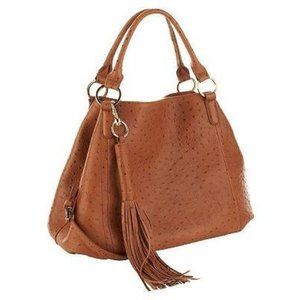 GILI Roma 2 Leather Ostrich Bag